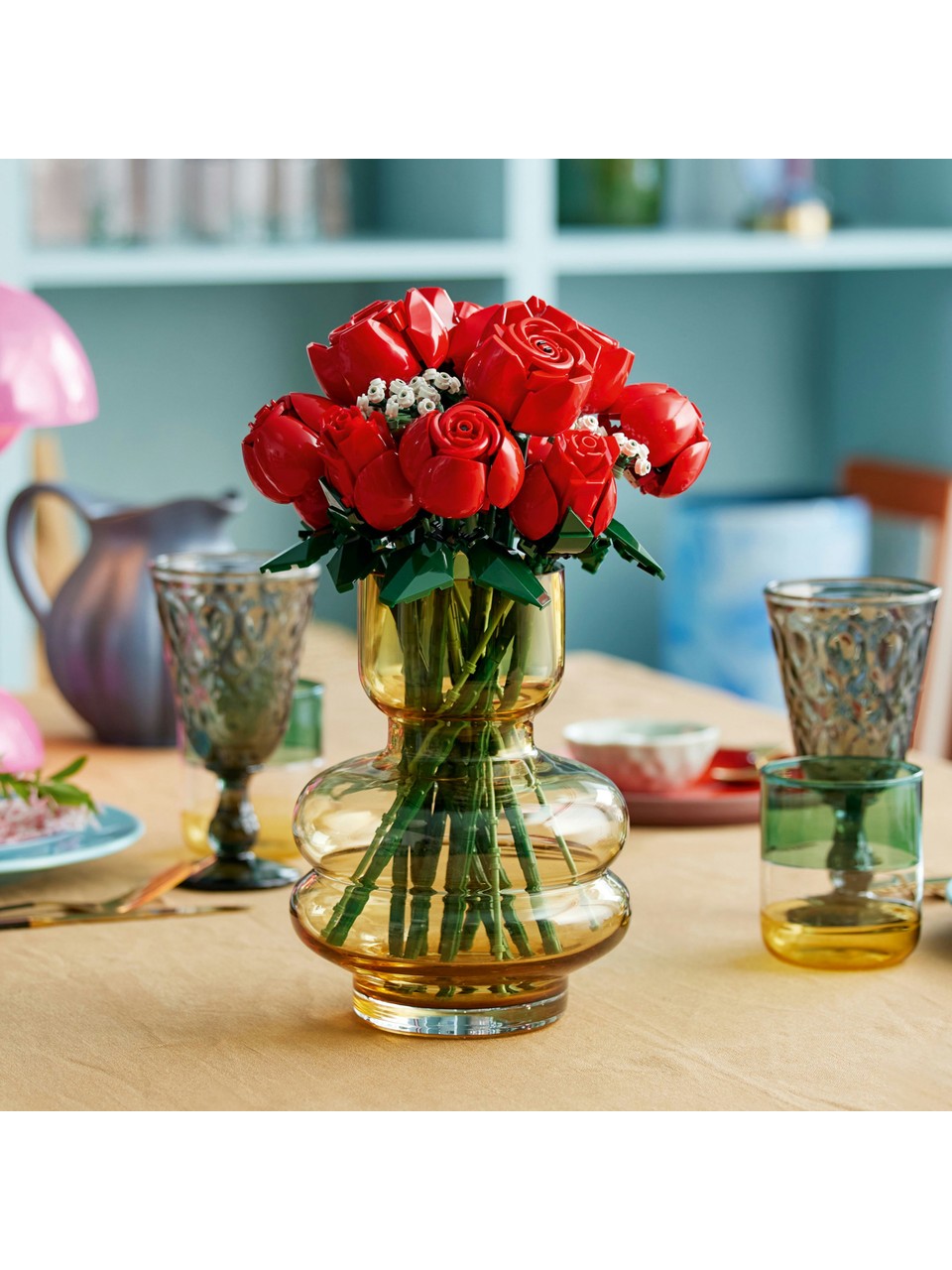 Botanicals Gül Buketi 10328 - Yetişkinler için Dekoratif, Sergilenebilir Yaratıcı Çiçek Model Yapım Seti (822 Parça)