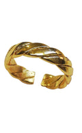 Gold Renk Kalın Burgu Yüzük