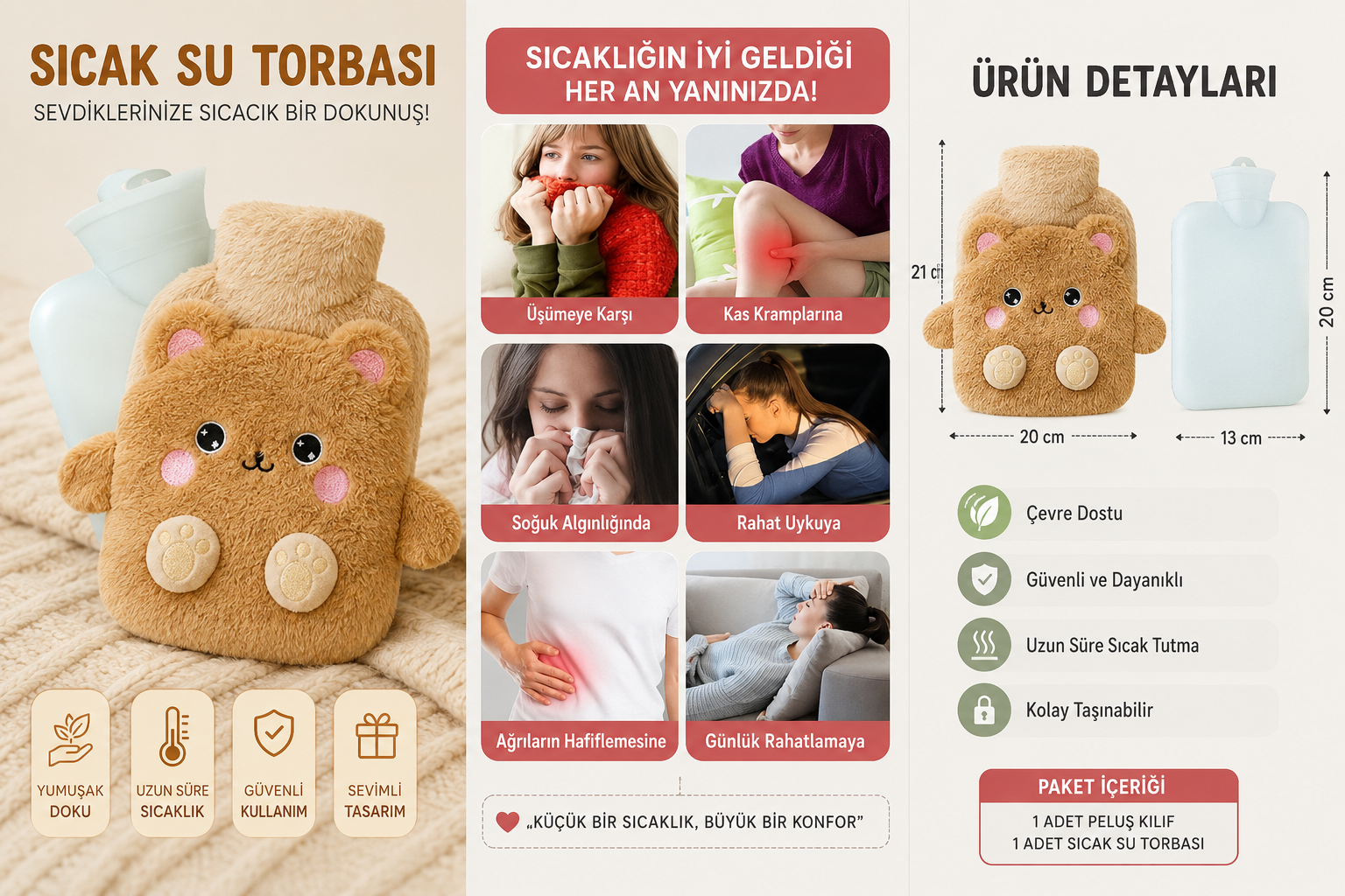 Küçük Ayı Sıcak Su Torbası