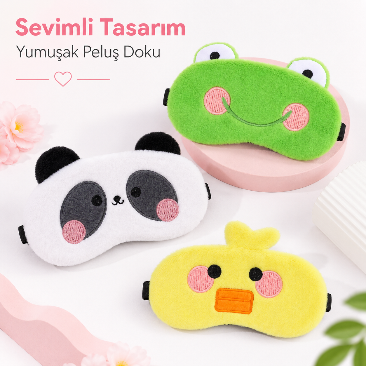 Panda Peluş Göz Bandı