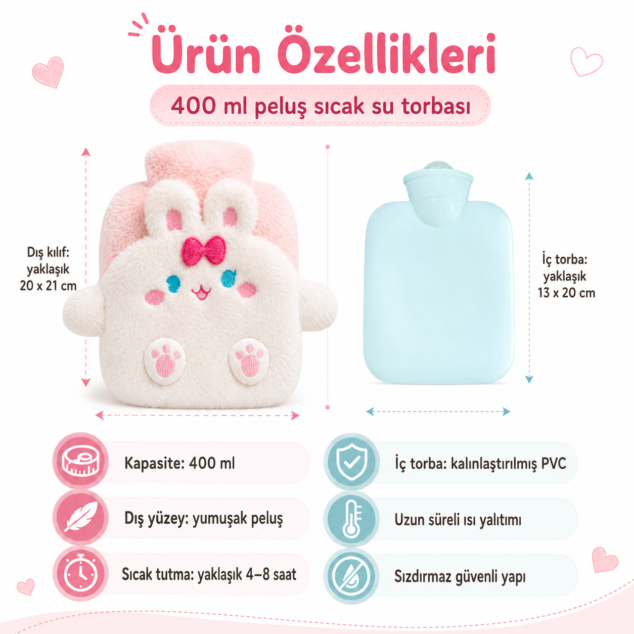 Tavşan Sıcak Su Torbası