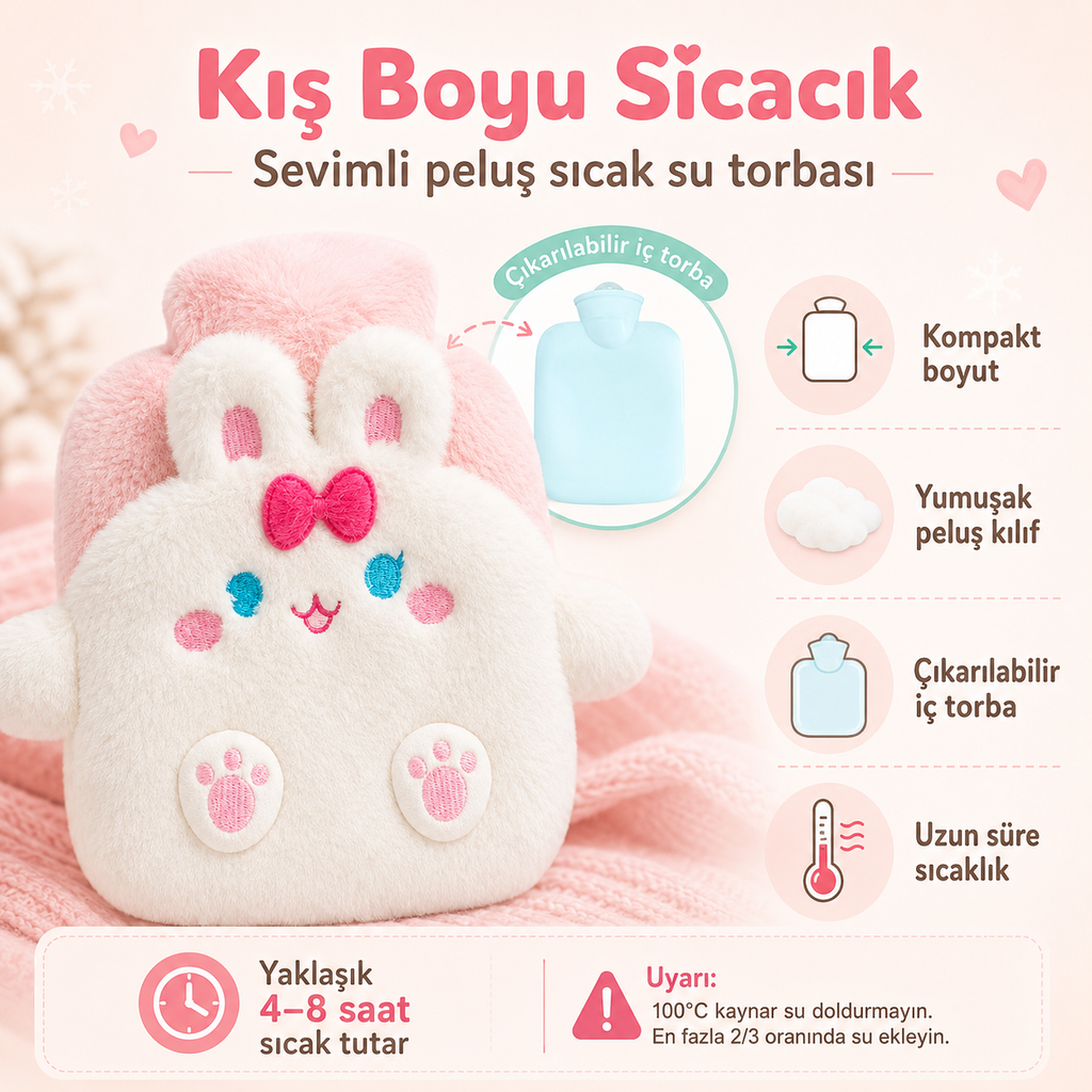 Tavşan Sıcak Su Torbası