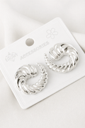 Heliks Sarmal Metal Küpe - Silver