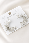Radyan Işıltı Metal Küpe - Silver