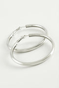 Boru Halka Küpe Silver 3,5 cm