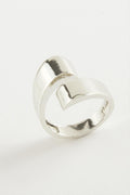 Oval Metal Yüzük - Silver